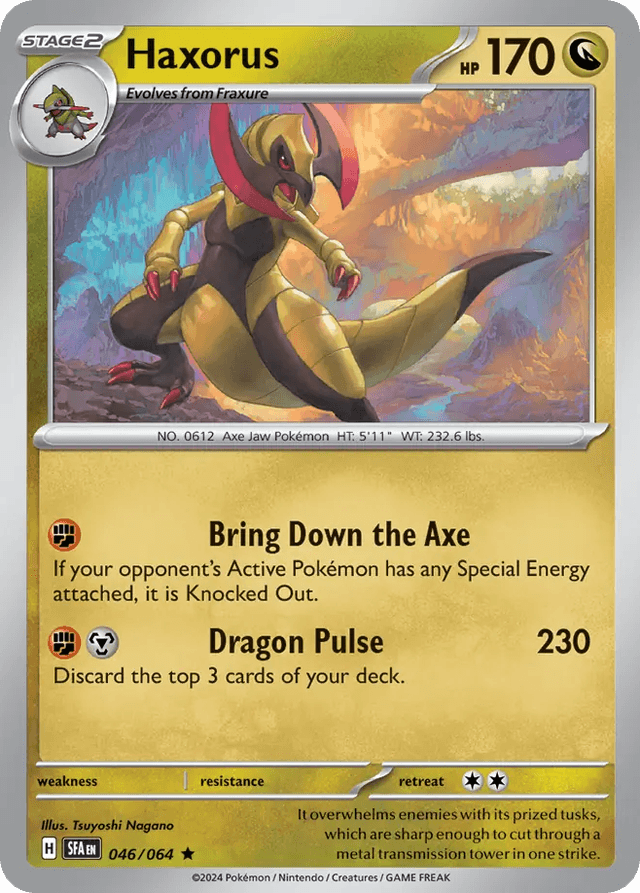Carta Haxorus 46/64 do set Shrouded Fable — Pokémon TCG | Bynx