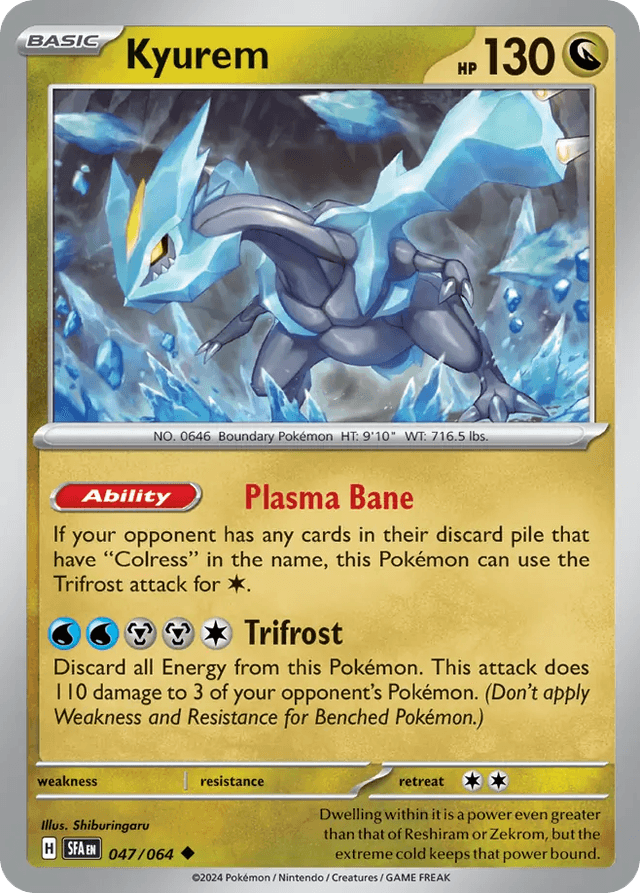 Carta Kyurem 47/64 do set Shrouded Fable — Pokémon TCG | Bynx