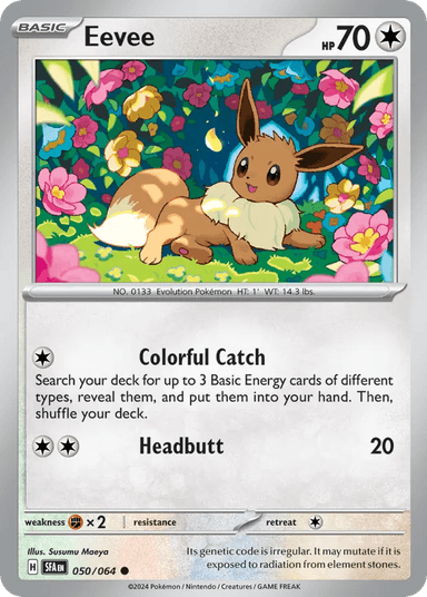 Carta Eevee 50/64 do set Shrouded Fable — Pokémon TCG | Bynx