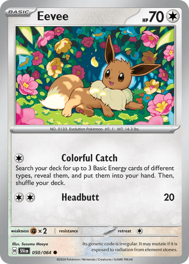 Carta Eevee 50/64 do set Shrouded Fable — Pokémon TCG | Bynx