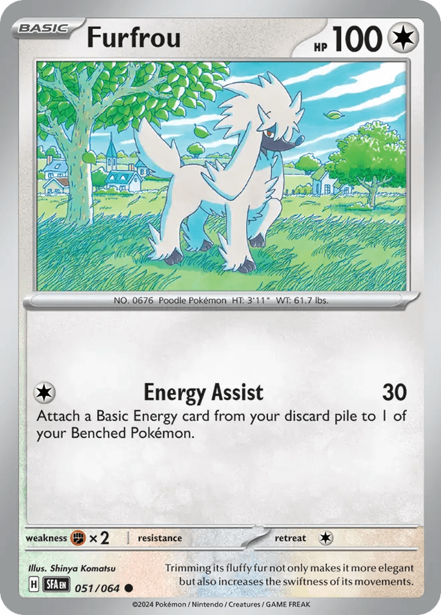Carta Furfrou 51/64 do set Shrouded Fable — Pokémon TCG | Bynx