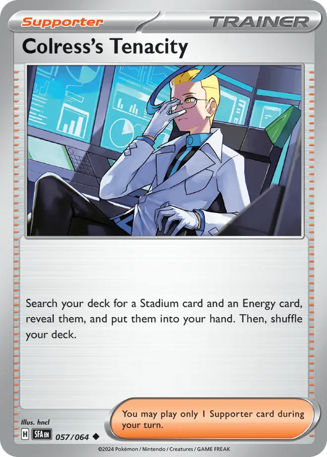 Carta Colress's Tenacity 57/64 do set Shrouded Fable — Pokémon TCG | Bynx