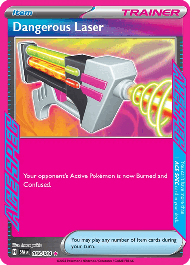 Carta Dangerous Laser 58/64 do set Shrouded Fable — Pokémon TCG | Bynx