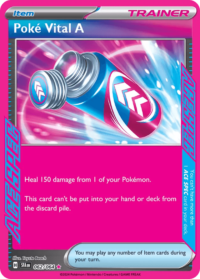 Carta Poké Vital A 62/64 do set Shrouded Fable — Pokémon TCG | Bynx