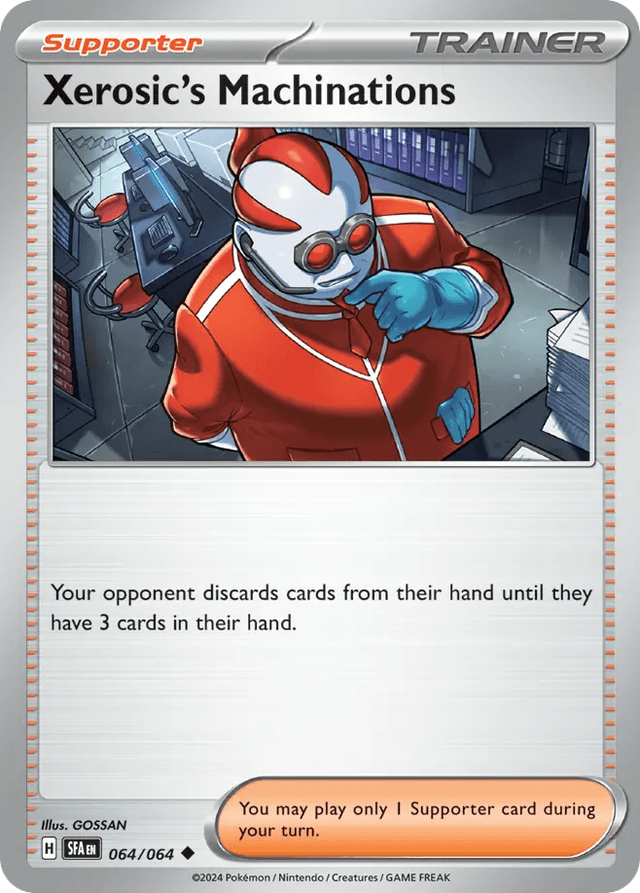 Carta Xerosic's Machinations 64/64 do set Shrouded Fable — Pokémon TCG | Bynx