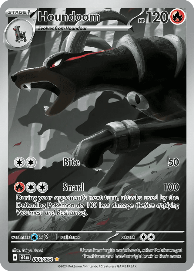 Carta Houndoom 66/64 do set Shrouded Fable — Pokémon TCG | Bynx