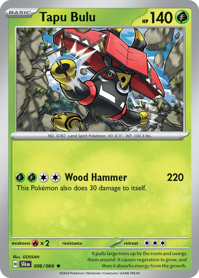 Carta Tapu Bulu 6/64 do set Shrouded Fable — Pokémon TCG | Bynx