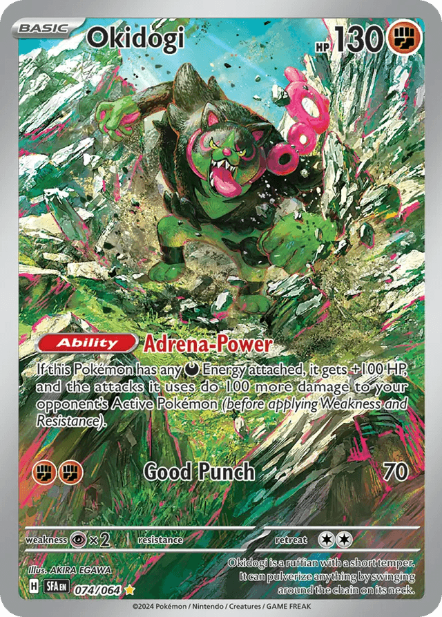 Carta Okidogi 74/64 do set Shrouded Fable — Pokémon TCG | Bynx