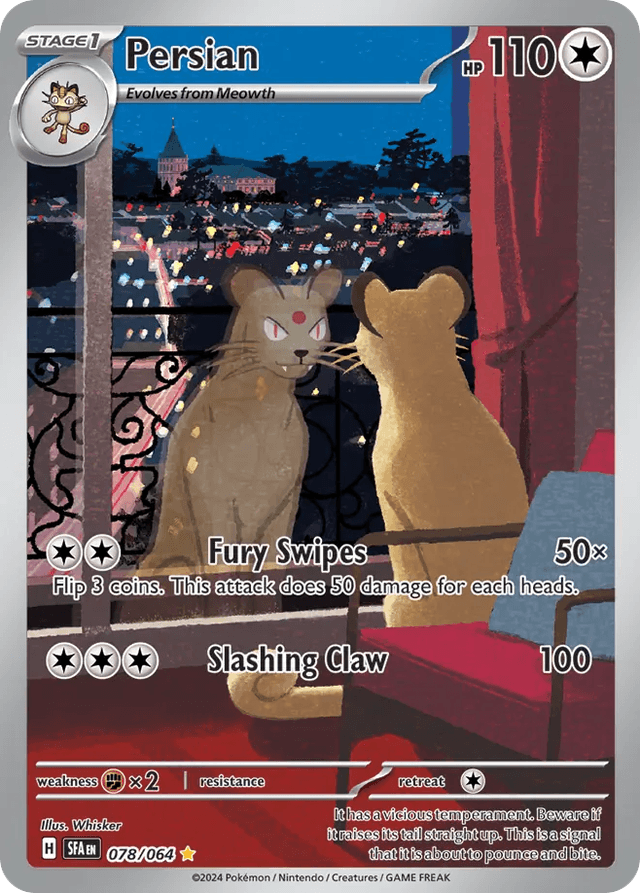 Carta Persian 78/64 do set Shrouded Fable — Pokémon TCG | Bynx