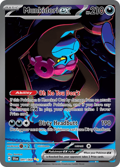Carta Munkidori ex 91/64 do set Shrouded Fable — Pokémon TCG | Bynx