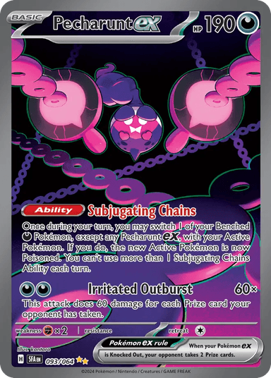 Carta Pecharunt ex 93/64 do set Shrouded Fable — Pokémon TCG | Bynx