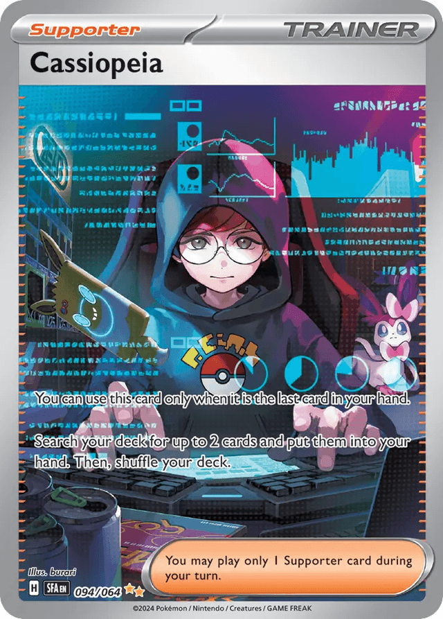 Carta Cassiopeia 94/64 do set Shrouded Fable — Pokémon TCG | Bynx