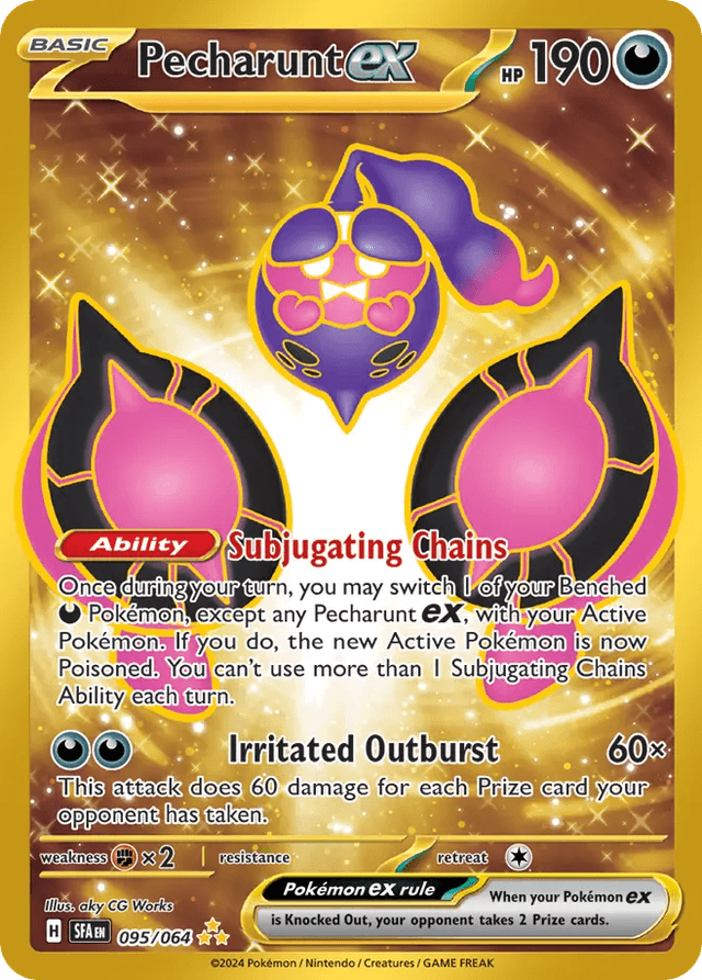 Carta Pecharunt ex 95/64 do set Shrouded Fable — Pokémon TCG | Bynx