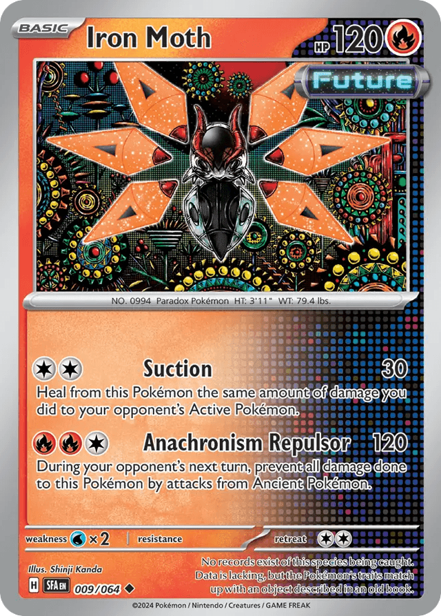 Carta Iron Moth 9/64 do set Shrouded Fable — Pokémon TCG | Bynx