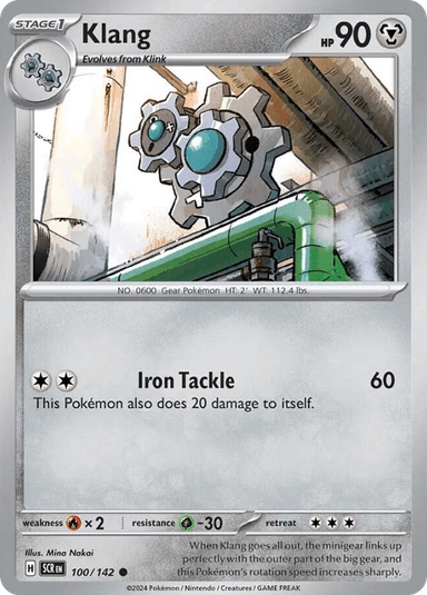 Carta Klang 100/142 do set Stellar Crown — Pokémon TCG | Bynx