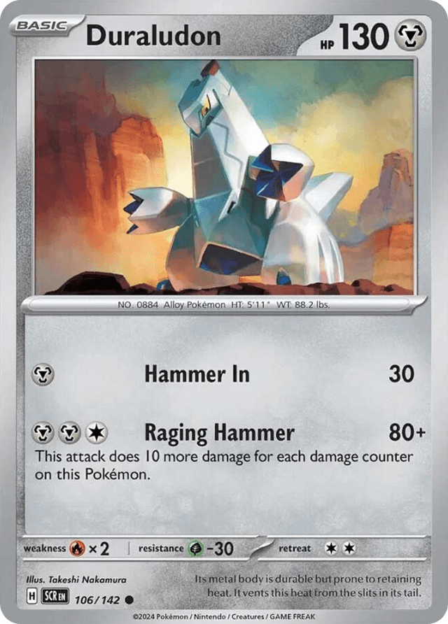 Carta Duraludon 106/142 do set Stellar Crown — Pokémon TCG | Bynx