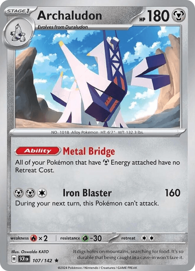 Carta Archaludon 107/142 do set Stellar Crown — Pokémon TCG | Bynx