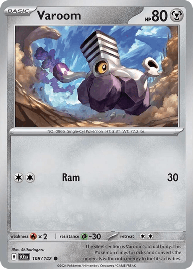 Carta Varoom 108/142 do set Stellar Crown — Pokémon TCG | Bynx
