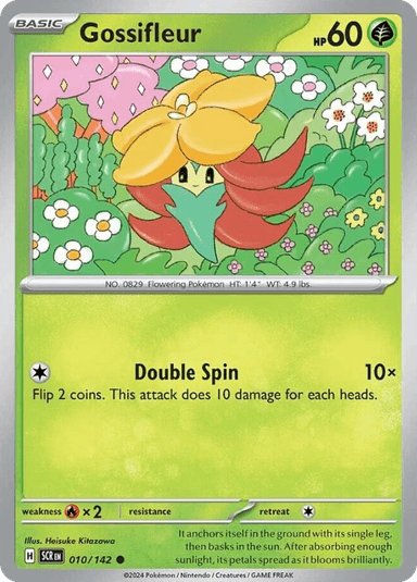 Carta Gossifleur 10/142 do set Stellar Crown — Pokémon TCG | Bynx