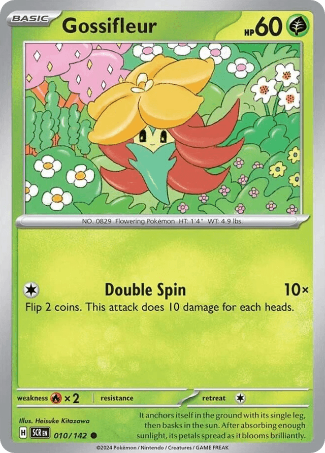 Carta Gossifleur 10/142 do set Stellar Crown — Pokémon TCG | Bynx