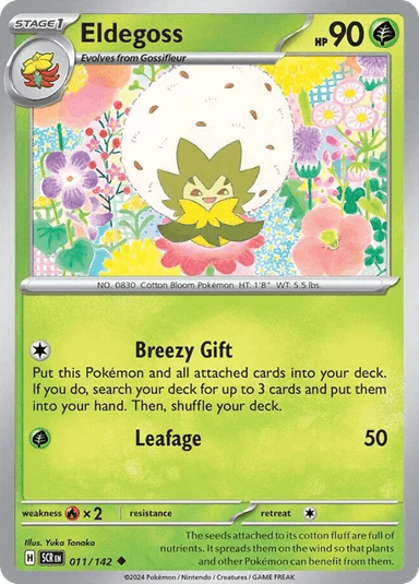 Carta Eldegoss 11/142 do set Stellar Crown — Pokémon TCG | Bynx