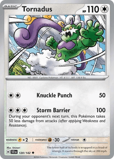 Carta Tornadus 120/142 do set Stellar Crown — Pokémon TCG | Bynx