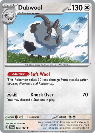 Carta Dubwool 125/142 do set Stellar Crown — Pokémon TCG | Bynx