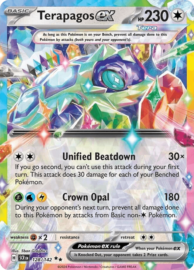 Carta Terapagos ex 128/142 do set Stellar Crown — Pokémon TCG | Bynx
