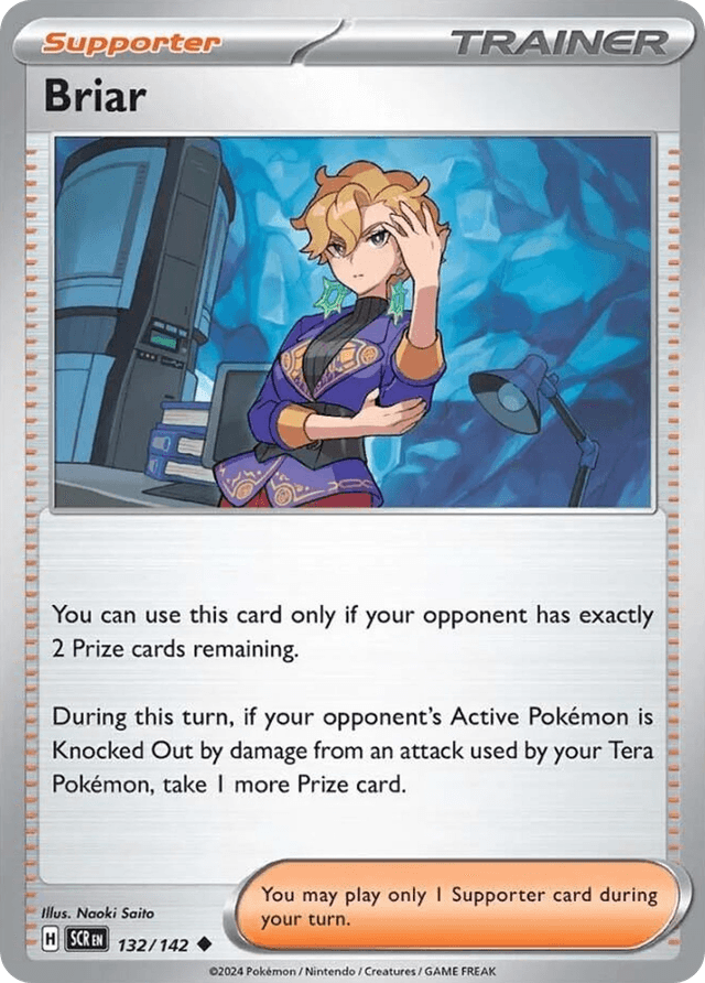 Carta Briar 132/142 do set Stellar Crown — Pokémon TCG | Bynx