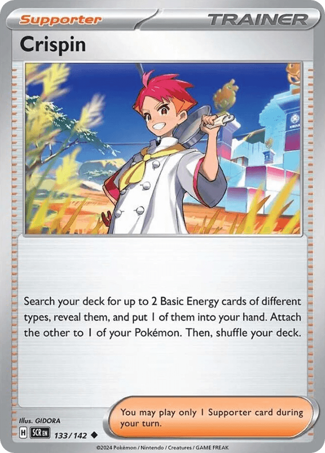Carta Crispin 133/142 do set Stellar Crown — Pokémon TCG | Bynx
