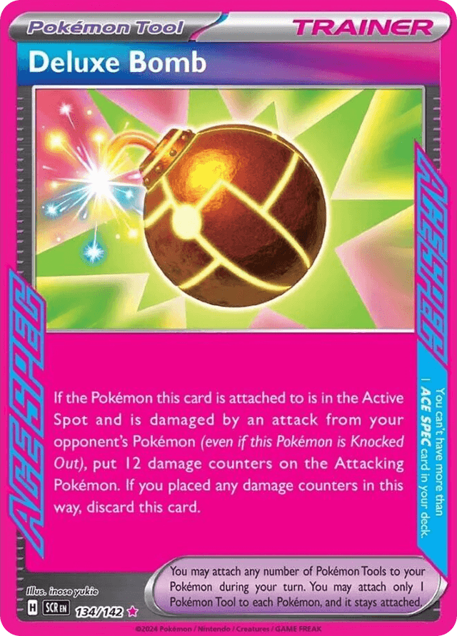 Carta Deluxe Bomb 134/142 do set Stellar Crown — Pokémon TCG | Bynx