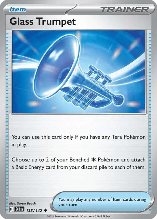 Carta Glass Trumpet 135/142 do set Stellar Crown — Pokémon TCG | Bynx