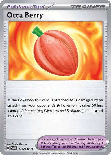 Carta Occa Berry 140/142 do set Stellar Crown — Pokémon TCG | Bynx