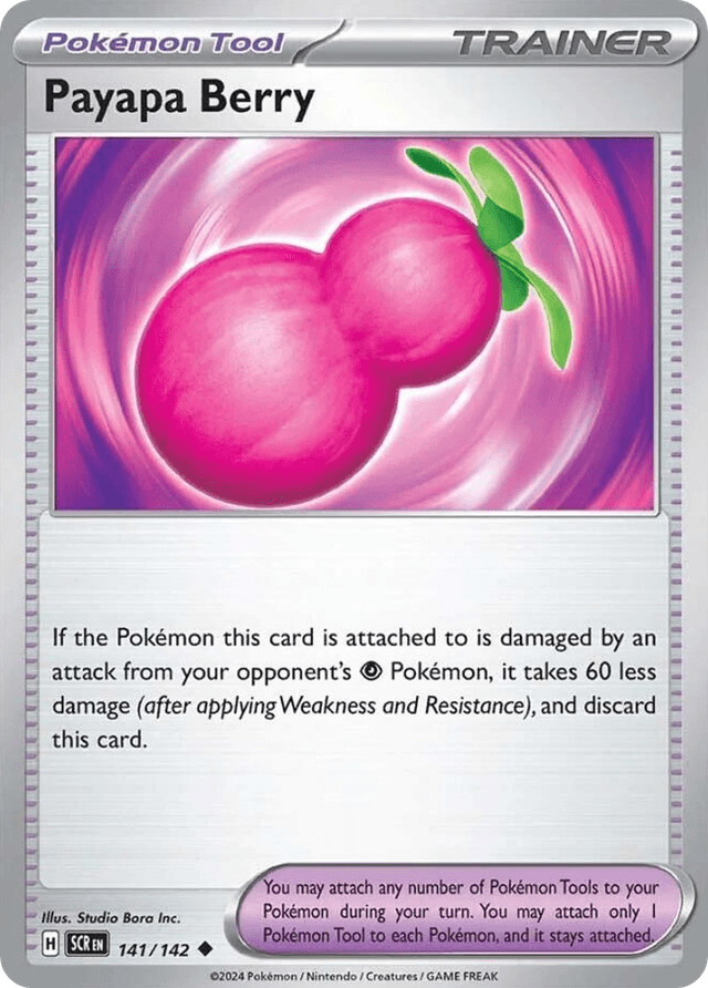 Carta Payapa Berry 141/142 do set Stellar Crown — Pokémon TCG | Bynx