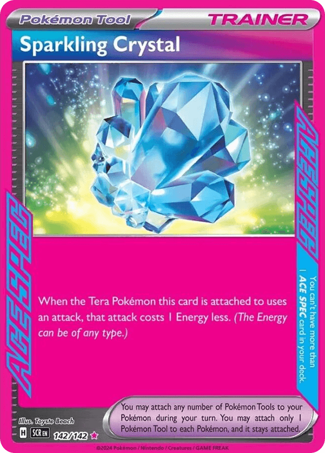 Carta Sparkling Crystal 142/142 do set Stellar Crown — Pokémon TCG | Bynx