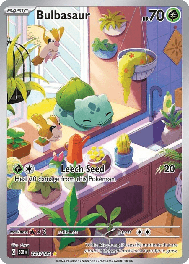 Carta Bulbasaur 143/142 do set Stellar Crown — Pokémon TCG | Bynx