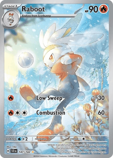 Carta Raboot 147/142 do set Stellar Crown — Pokémon TCG | Bynx