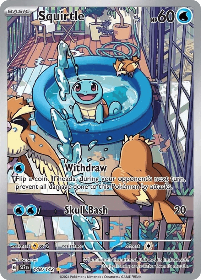 Carta Squirtle 148/142 do set Stellar Crown — Pokémon TCG | Bynx