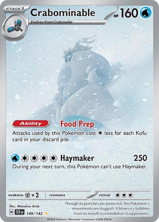 Carta Crabominable 149/142 do set Stellar Crown — Pokémon TCG | Bynx
