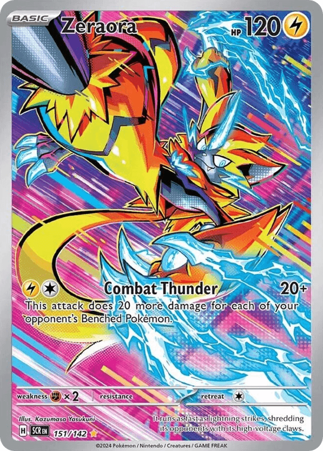Carta Zeraora 151/142 do set Stellar Crown — Pokémon TCG | Bynx