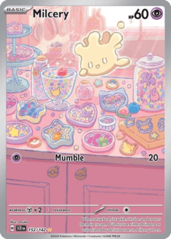 Carta Milcery 152 do set Stellar Crown — Pokémon TCG | Bynx