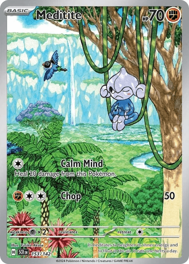 Carta Meditite 153/142 do set Stellar Crown — Pokémon TCG | Bynx