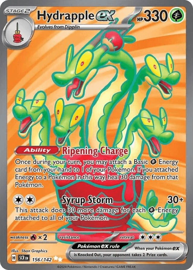 Carta Hydrapple ex 156/142 do set Stellar Crown — Pokémon TCG | Bynx