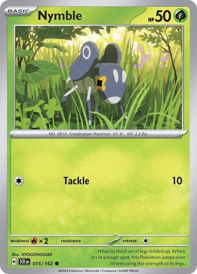Carta Nymble 15/142 do set Stellar Crown — Pokémon TCG | Bynx