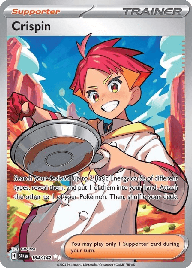 Carta Crispin 164/142 do set Stellar Crown — Pokémon TCG | Bynx