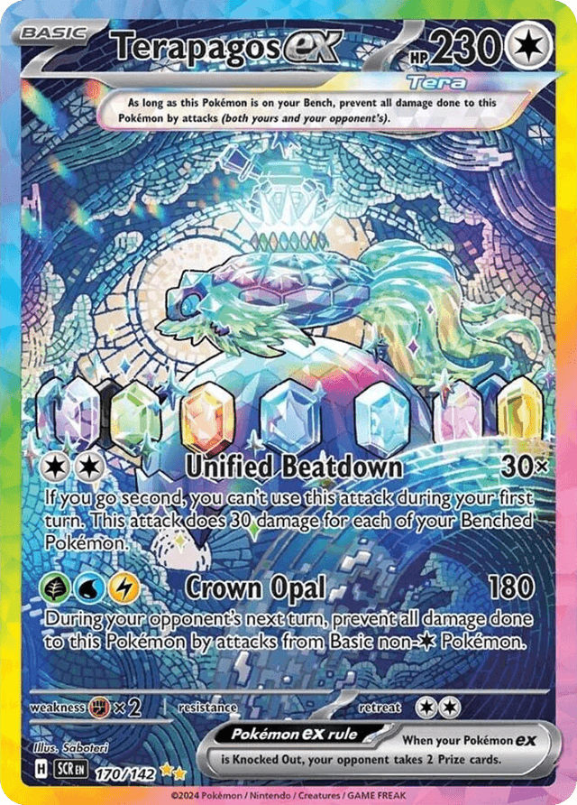 Carta Terapagos ex 170/142 do set Stellar Crown — Pokémon TCG | Bynx