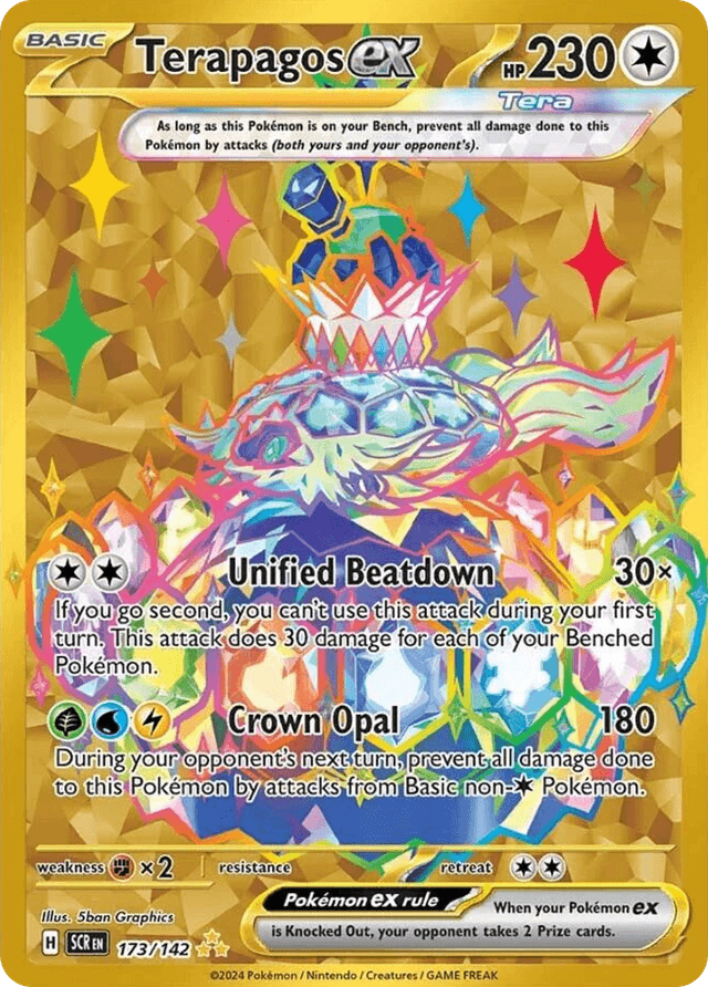 Carta Terapagos ex 173/142 do set Stellar Crown — Pokémon TCG | Bynx