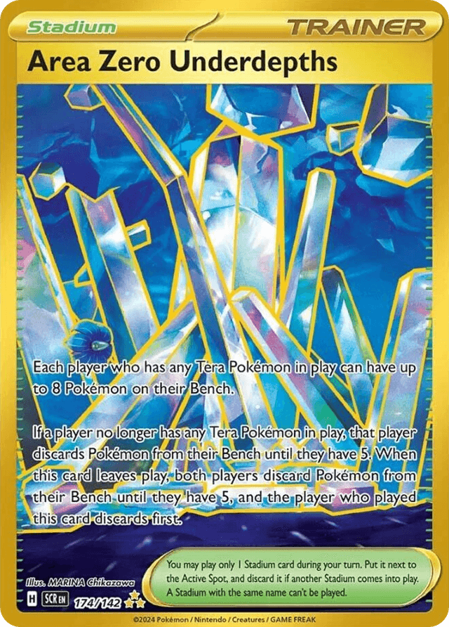 Carta Area Zero Underdepths 174/142 do set Stellar Crown — Pokémon TCG | Bynx