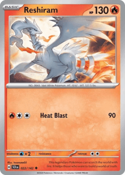 Reshiram 22/142 — Coroa Estelar