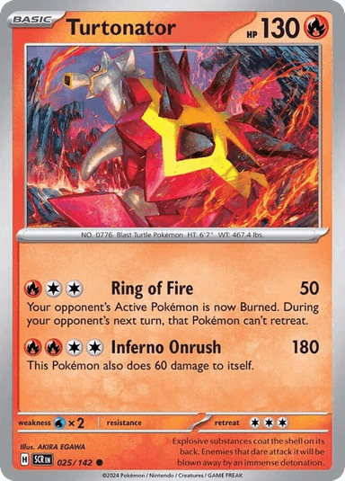 Carta Turtonator 25/142 do set Stellar Crown — Pokémon TCG | Bynx